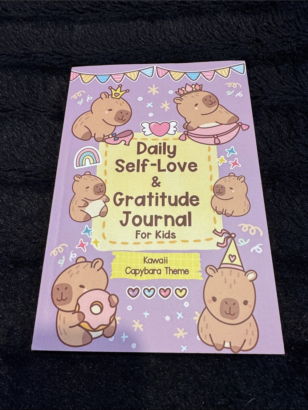 Daily Self-Love & Gratitude Journal for Kids Kawaii Capybara Theme